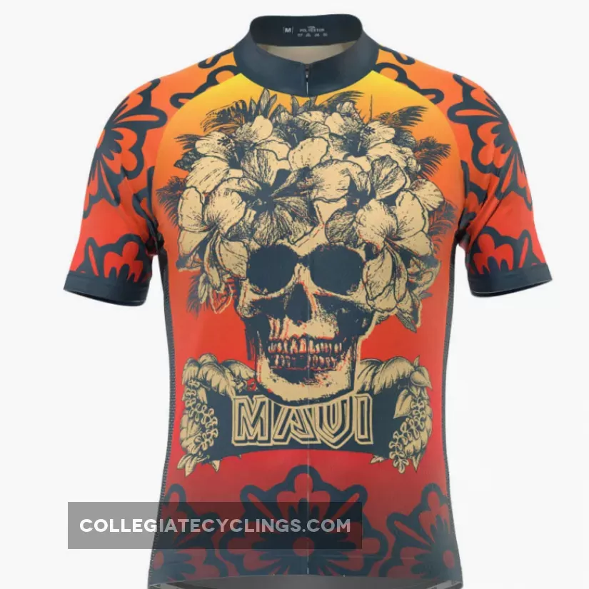 Men's Maui Skull Short Sleeve Cycling Jersey / mvr maui