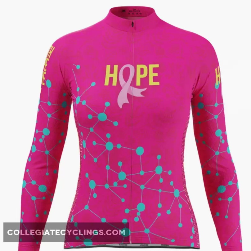Women's Breast Cancer Faith Hope Love Long Sleeve Cycling Jersey Online