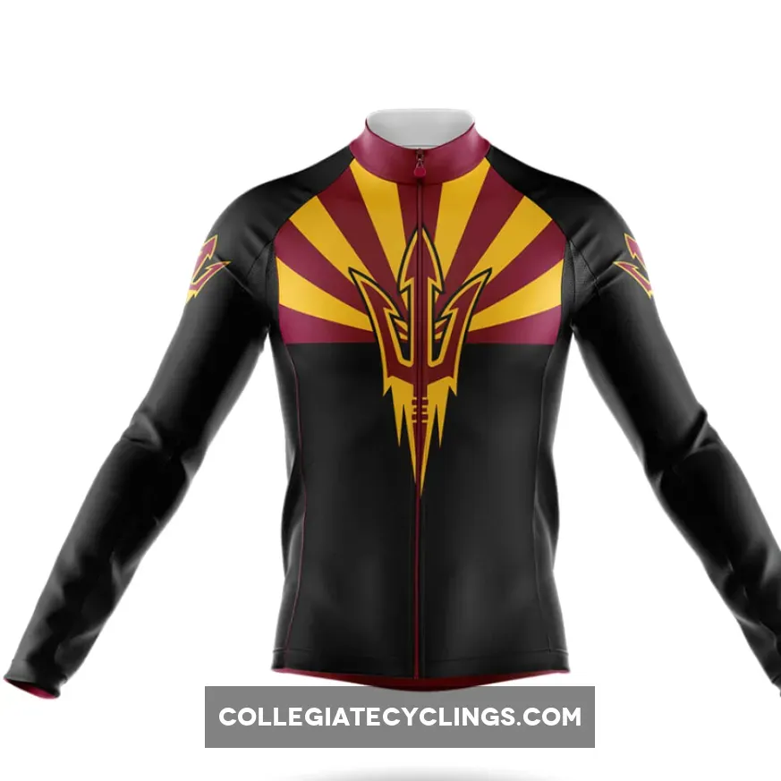 Arizona State University AZ Long Sleeve Cycling Jersey