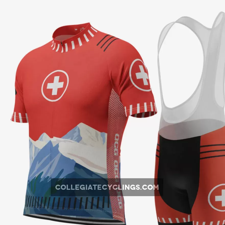 New Releases Men's Swiss Alps Short Sleeve Cycling Kit