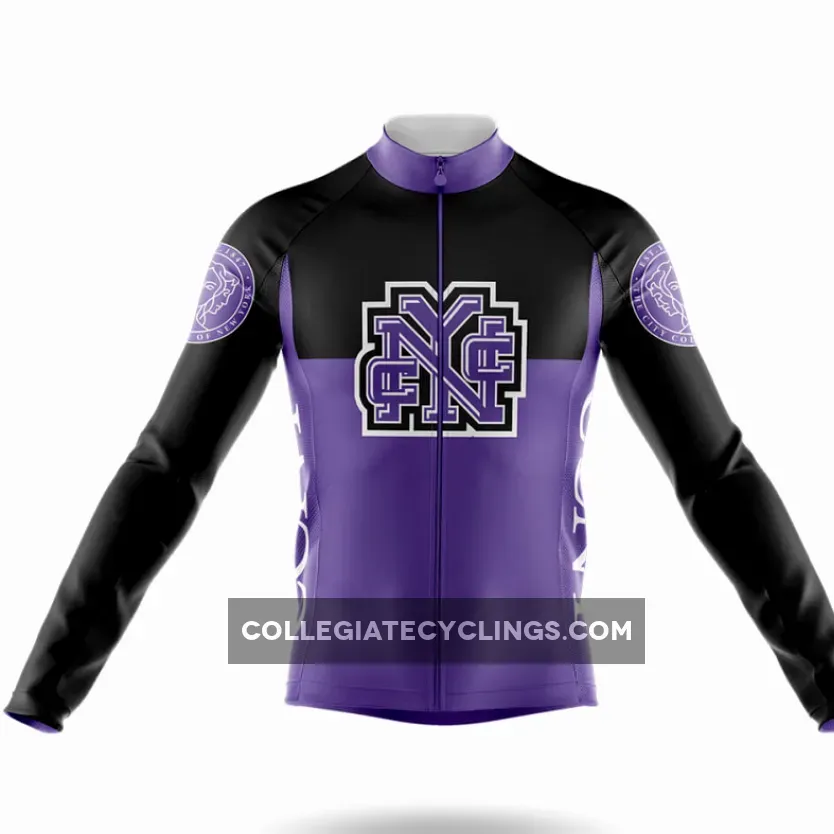 City College of New York Long Sleeve Cycling Jersey Ver.2
