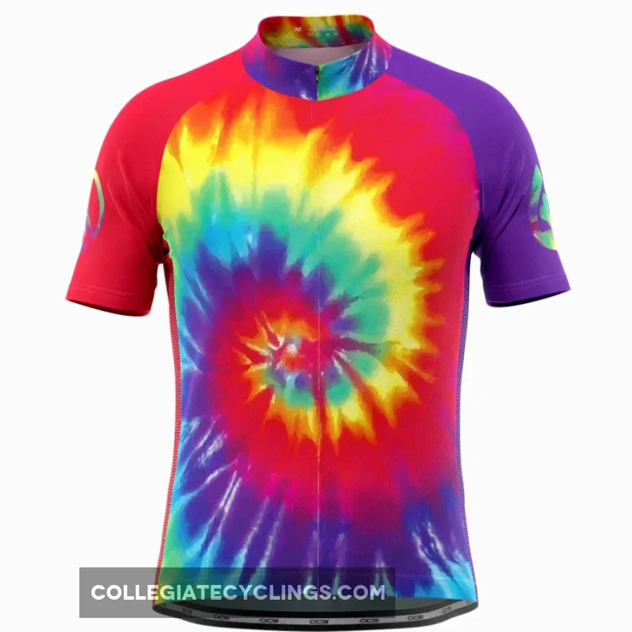 Men Tie Dye Shorts / Men's Tie Dye Short Sleeve Cycling Jersey