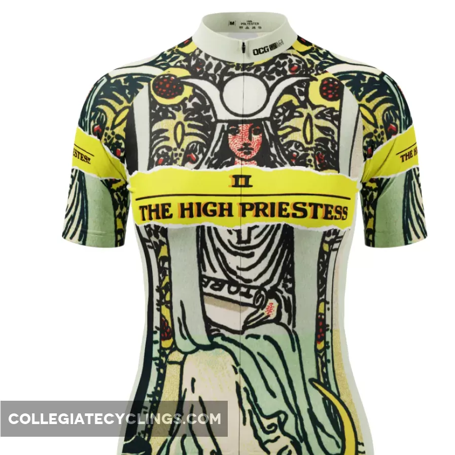 Women's The High Priestess Tarot Short Sleeve Cycling Jersey