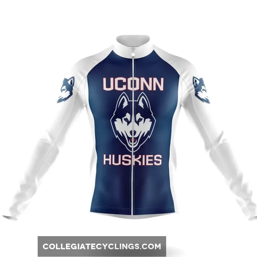 UConn Huskies Long Sleeve Cycling Jersey For Sale