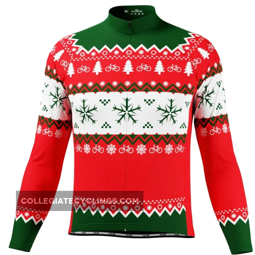 Men's Ugly Sweater Men's Ugly Christmas Sweater Long Sleeve Cycling Jersey