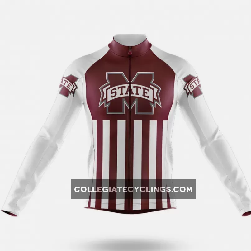 How Much Is Mississippi State University Usa Long Sleeve Cycling Jersey