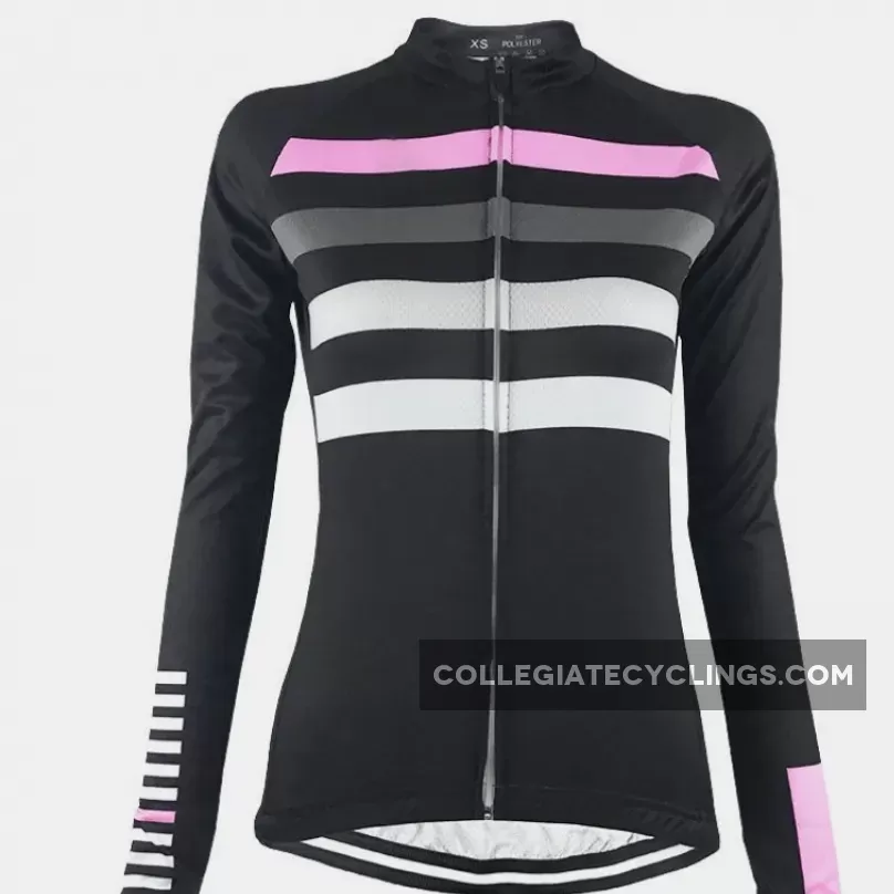 Women's Four Stripe Long Sleeve Cycling Jersey