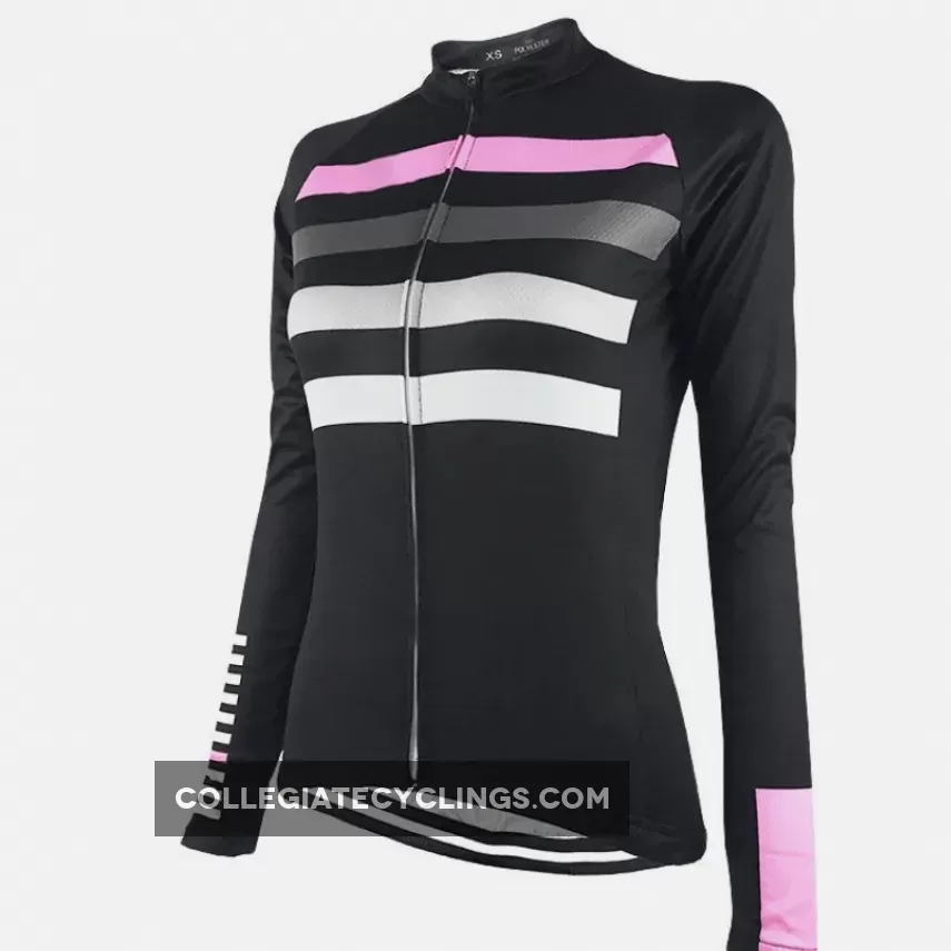 Women's Four Stripe Long Sleeve Cycling Jersey