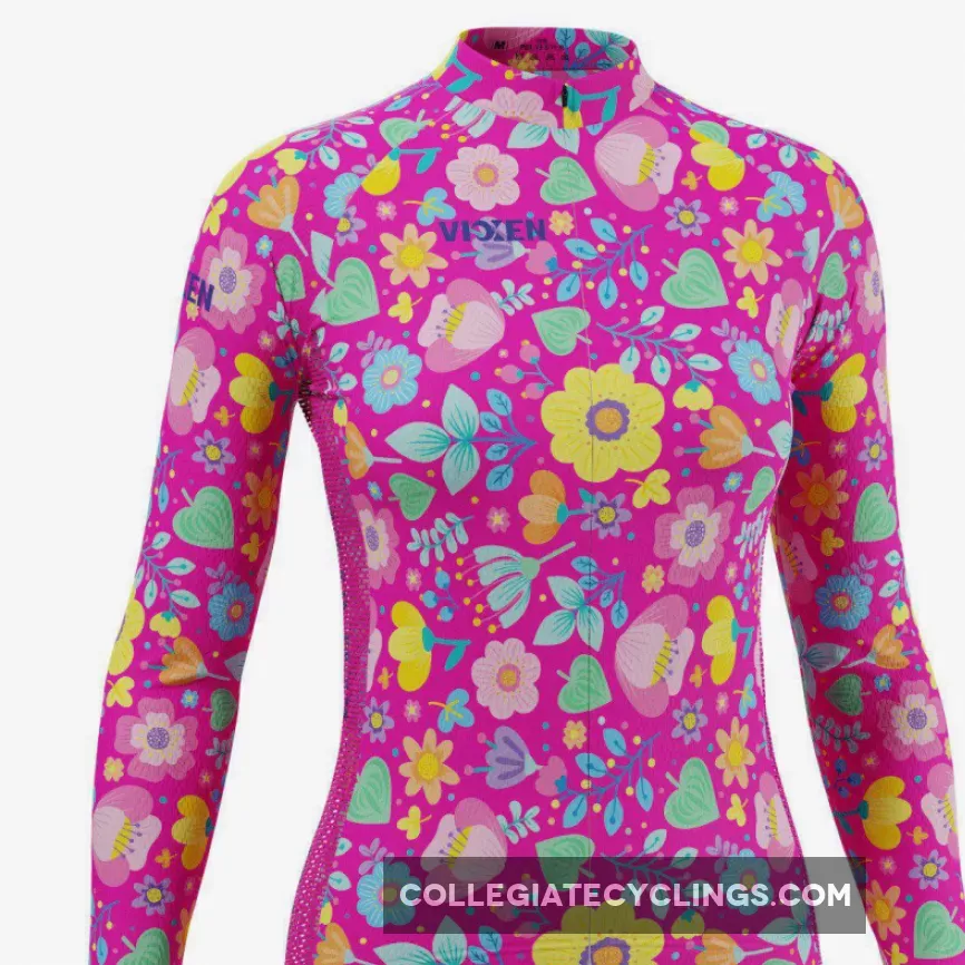 Women's Vixen Bouquet Floral Long Sleeve Cycling Jersey New Releases