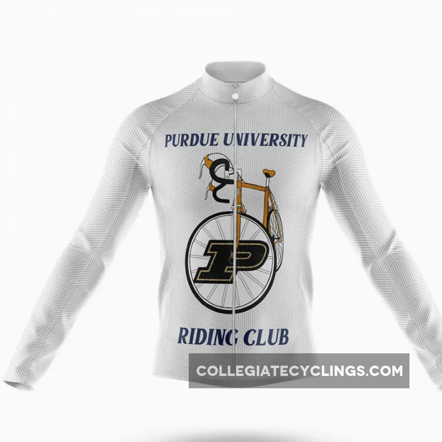 Classic Purdue University Long Sleeve Cycling Jersey
