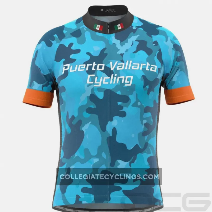 Men's Puerto Vallarta Camo Short Sleeve Cycling Jersey