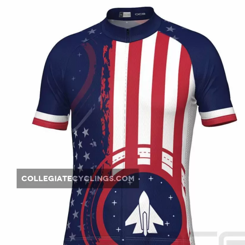 Men's Air Force American Flag Armed Forces Cycling Jersey - air force cycling jersey
