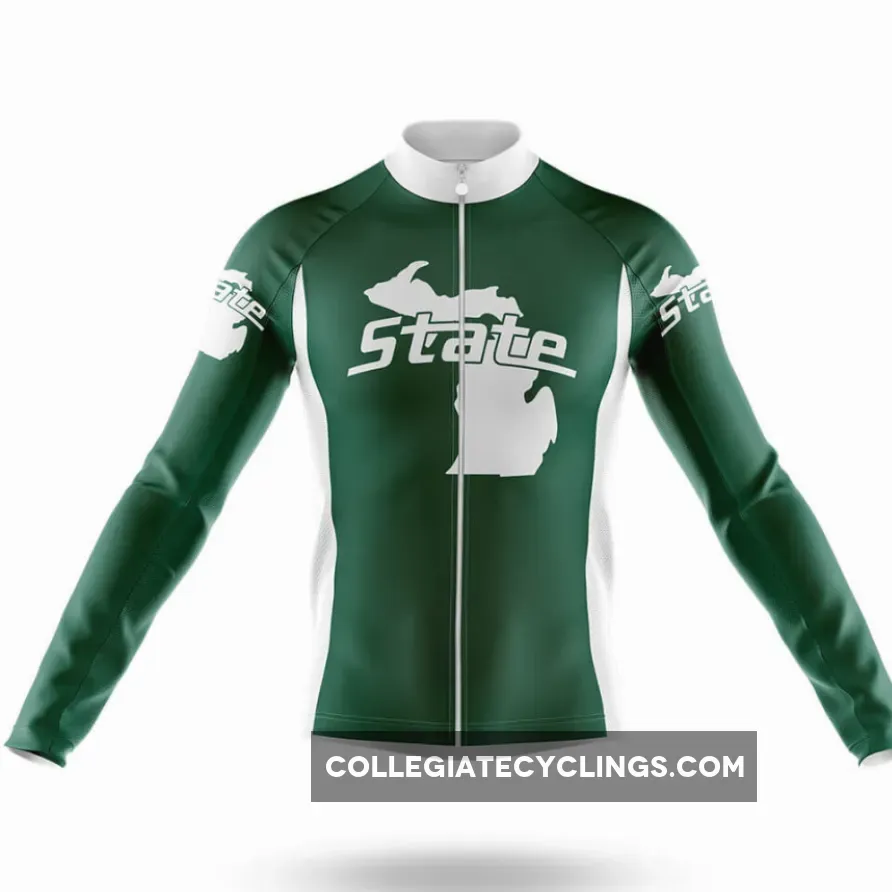 Where To Buy Spartans MI State Long Sleeve Cycling Jersey