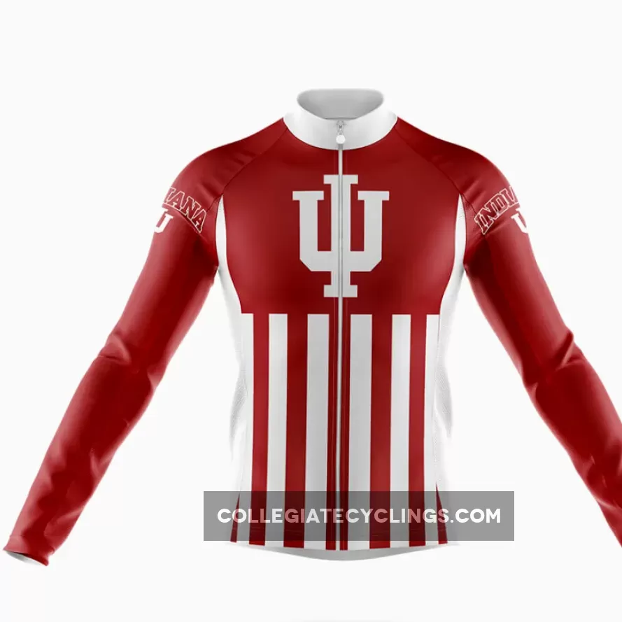 Indiana University Bloomington USA Long Sleeve Cycling Jersey