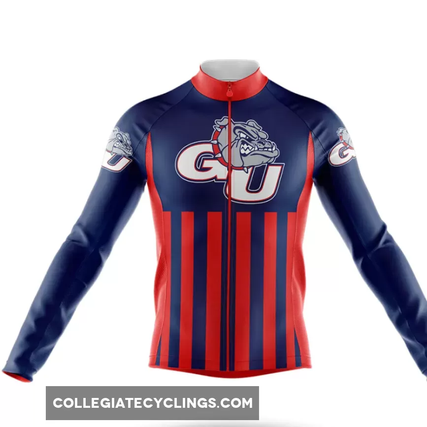 Gonzaga University USA - Men's Cycling Kit - Long Sleeve Jersey