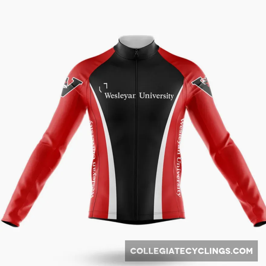 Wesleyan University Long Sleeve Cycling Jersey For Sale