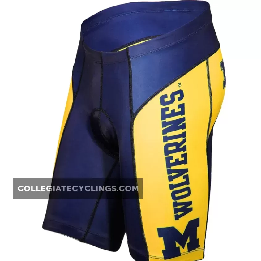 Michigan University Wolverines Cycling Shorts College Discount