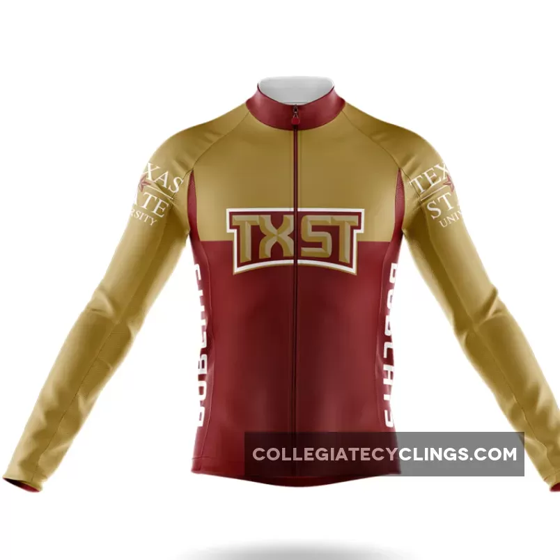 Texas State University V2 Long Sleeve Cycling Jersey Only