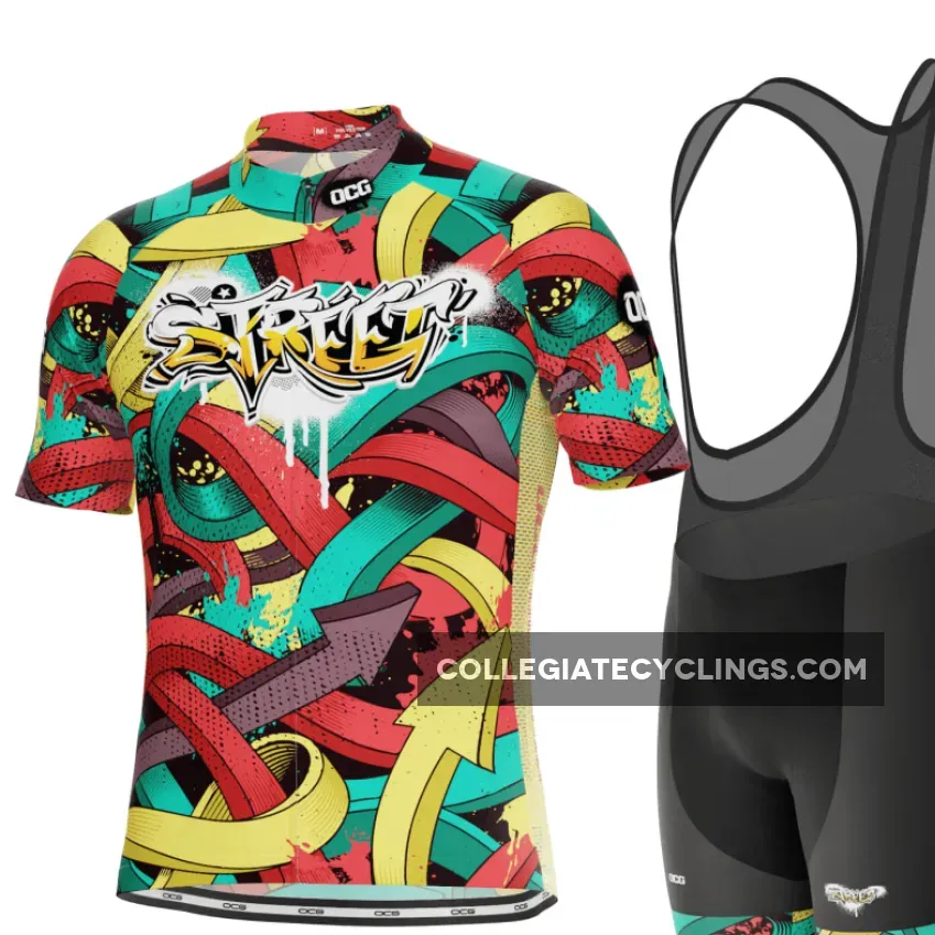 Men's Street Graffiti Short Sleeve Cycling Kit