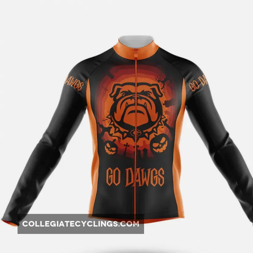 Halloween Dawgs Long Sleeve Cycling Jersey Only For Sale