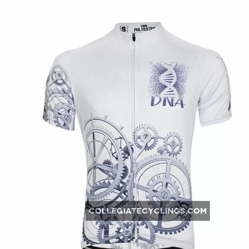 Men's DNA White Cycling Jersey / dna cycling