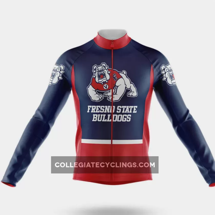 Fresno State Bulldogs Long Sleeve Cycling Jersey