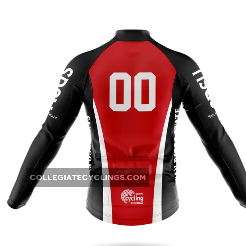 Custom San Diego State University Long Sleeve Cycling Jersey