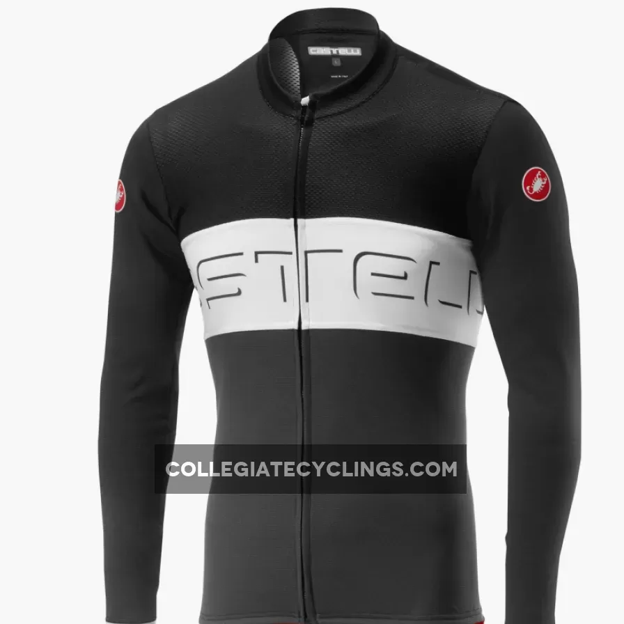 Castelli Prologo 6 long sleeves jersey - Black white 4519016-010
