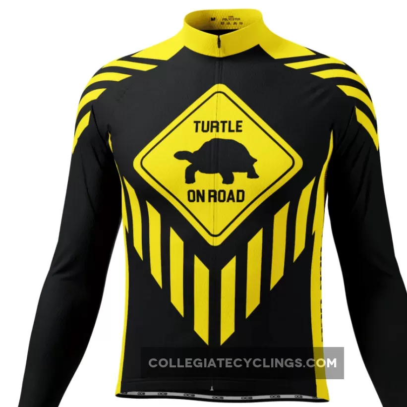 Anti Turtle Sleeve / Men's Turtle on Road Long Sleeve Cycling Jersey