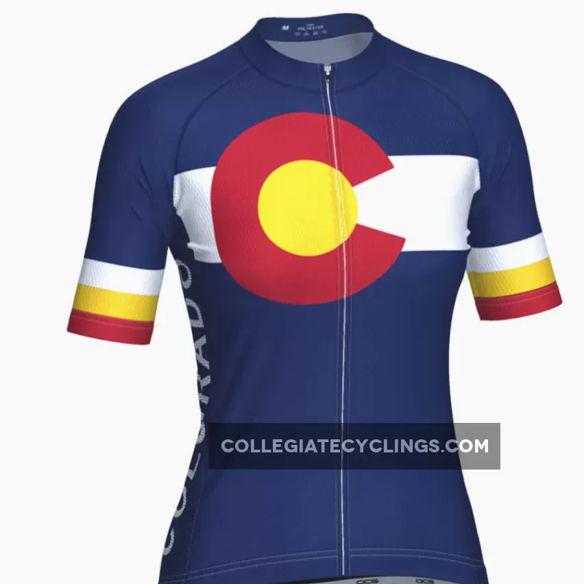 Women's Colorado USA State Short Sleeve Cycling Jersey For Sale