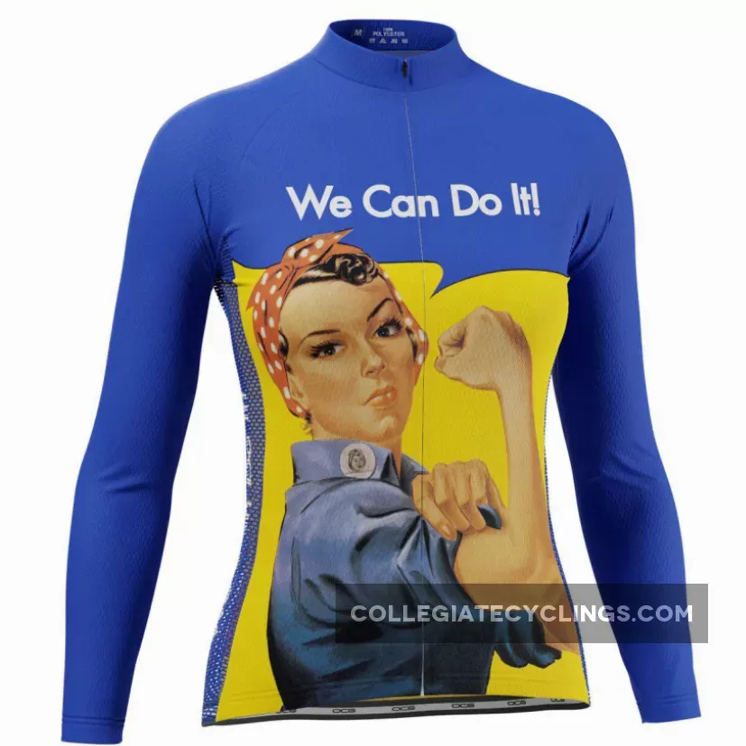 Women's Rosie The Riveter We Can Do It Long Sleeve Cycling Jersey Online