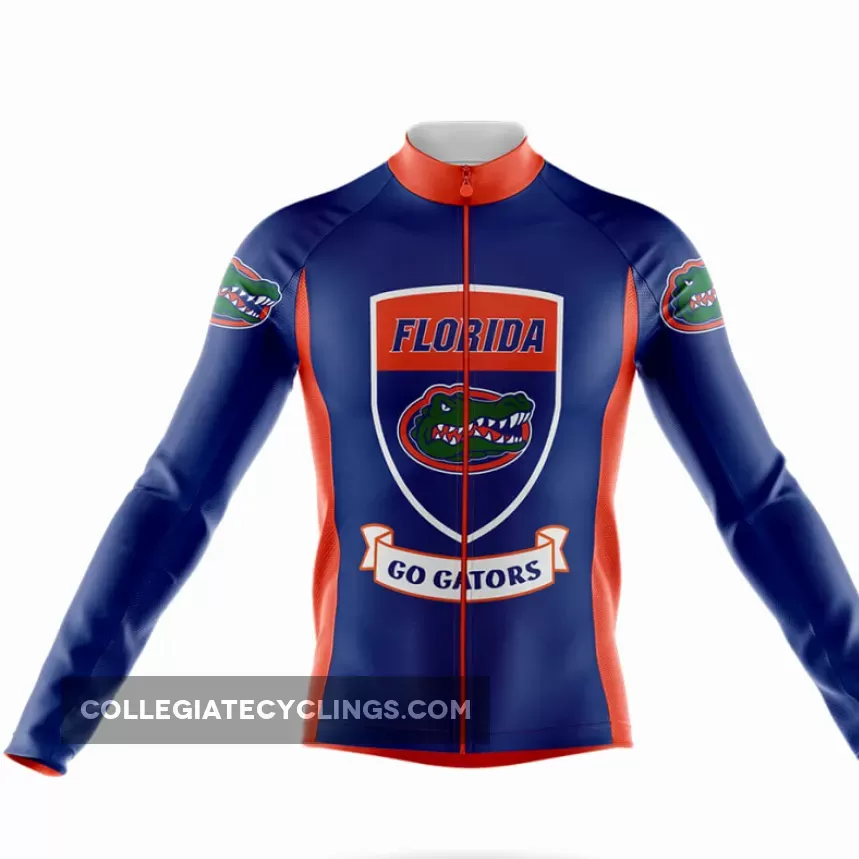 UF Gators Shield Long Sleeve Cycling Jersey For Sale