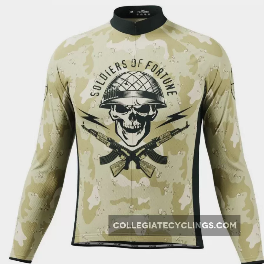 Men's Soldiers Of Fortune Camo Long Sleeve Cycling Jersey Online