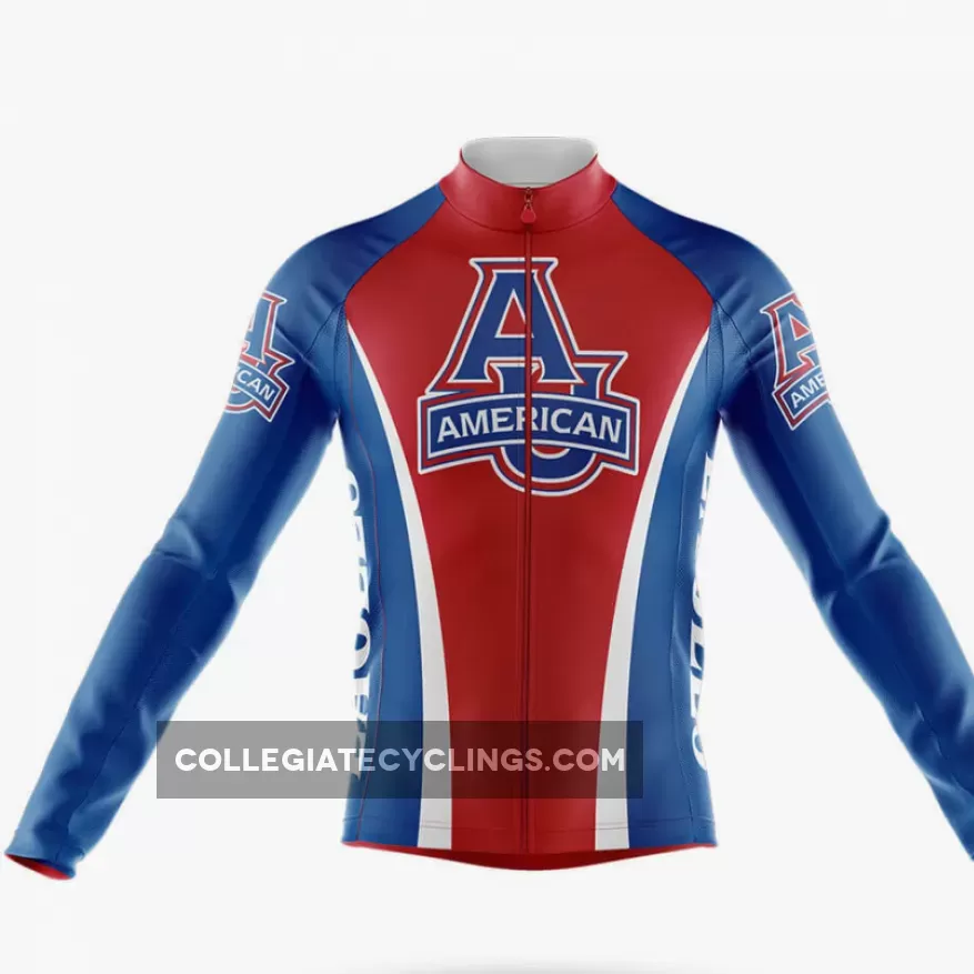 American University Long Sleeve Cycling Jersey