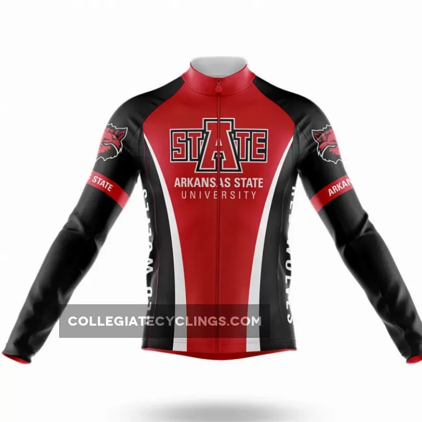Arkansas State University Long Sleeve Cycling Jersey