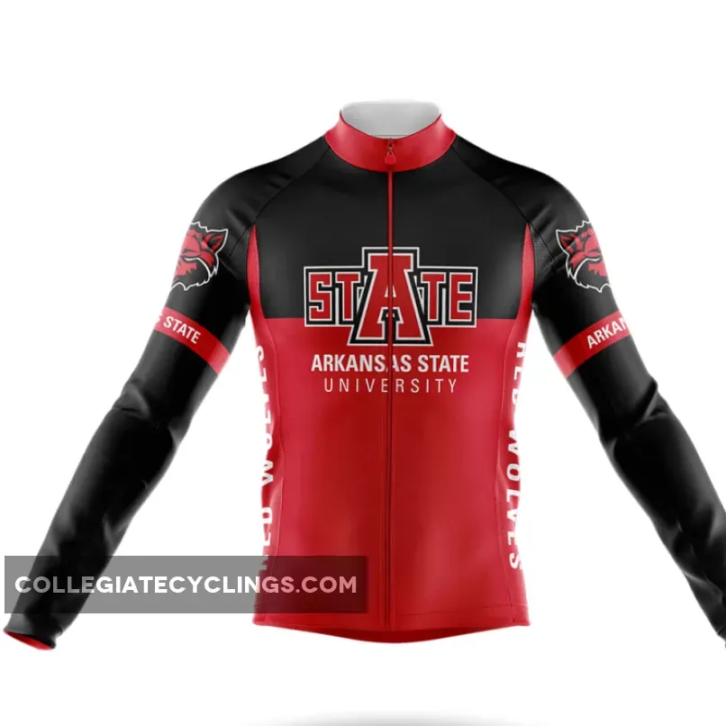 Arkansas State University Long Sleeve Cycling Jersey Ver.2