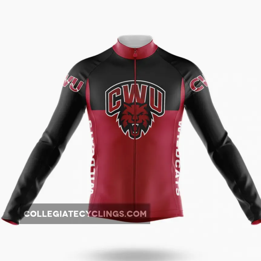 Central Washington University Long Sleeve Cycling Jersey Ver.2