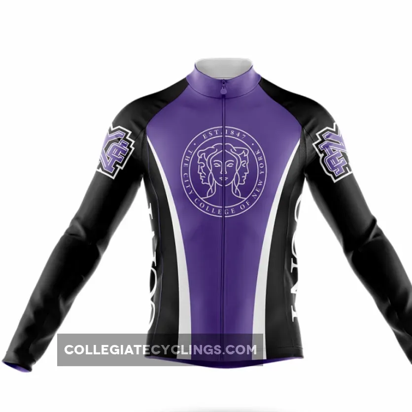 City College of New York Long Sleeve Cycling Jersey