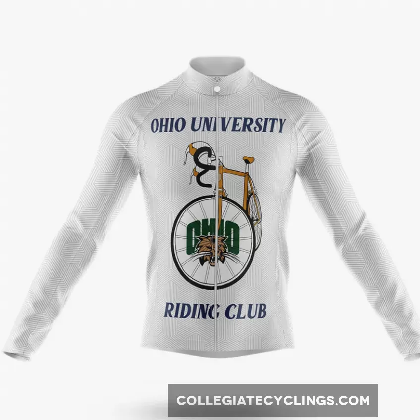 Classic Ohio University Long Sleeve Cycling Jersey
