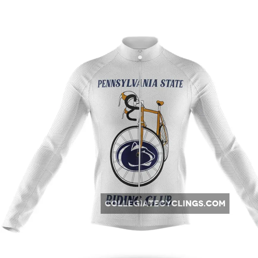 Classic Pennsylvania State Uni Long Sleeve Cycling Jersey