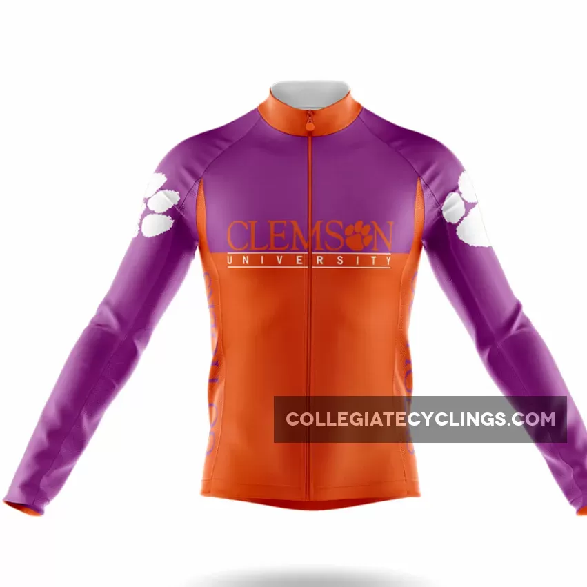 Clemson University Long Sleeve Cycling Jersey Ver.2