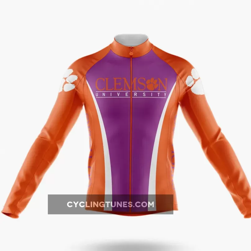Clemson University Long Sleeve Cycling Jersey