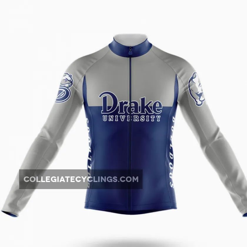 Drake University Long Sleeve Cycling Jersey Ver.2