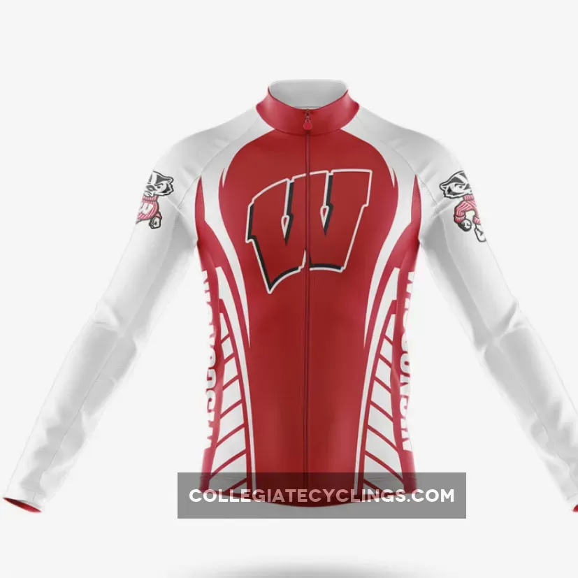 Go Badgers Long Sleeve Cycling Jersey Ver.3