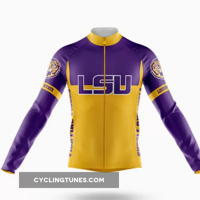 Louisiana State University Long Sleeve Cycling Jersey Ver.2