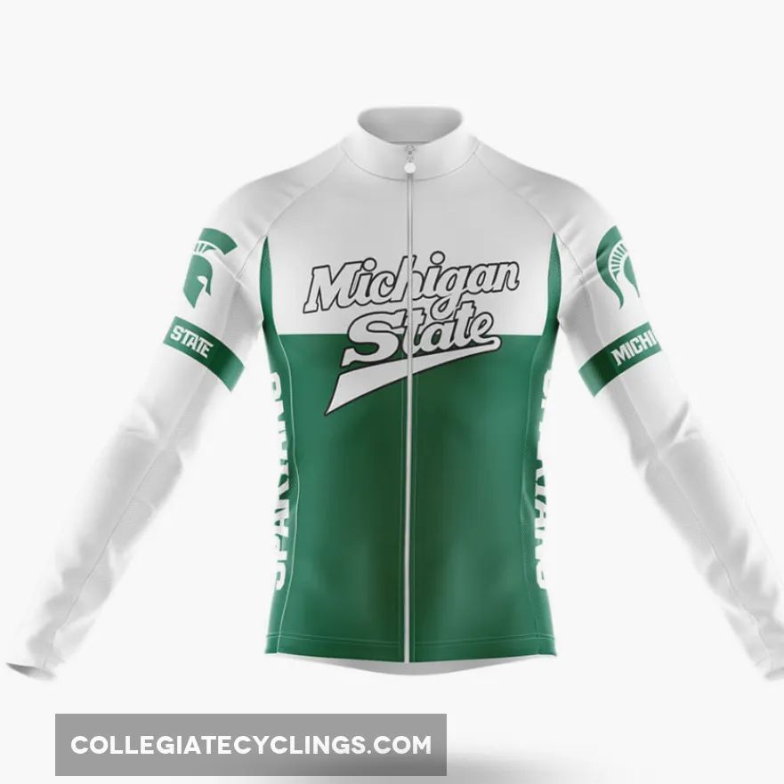 Michigan State University Long Sleeve Cycling Jersey Ver.2