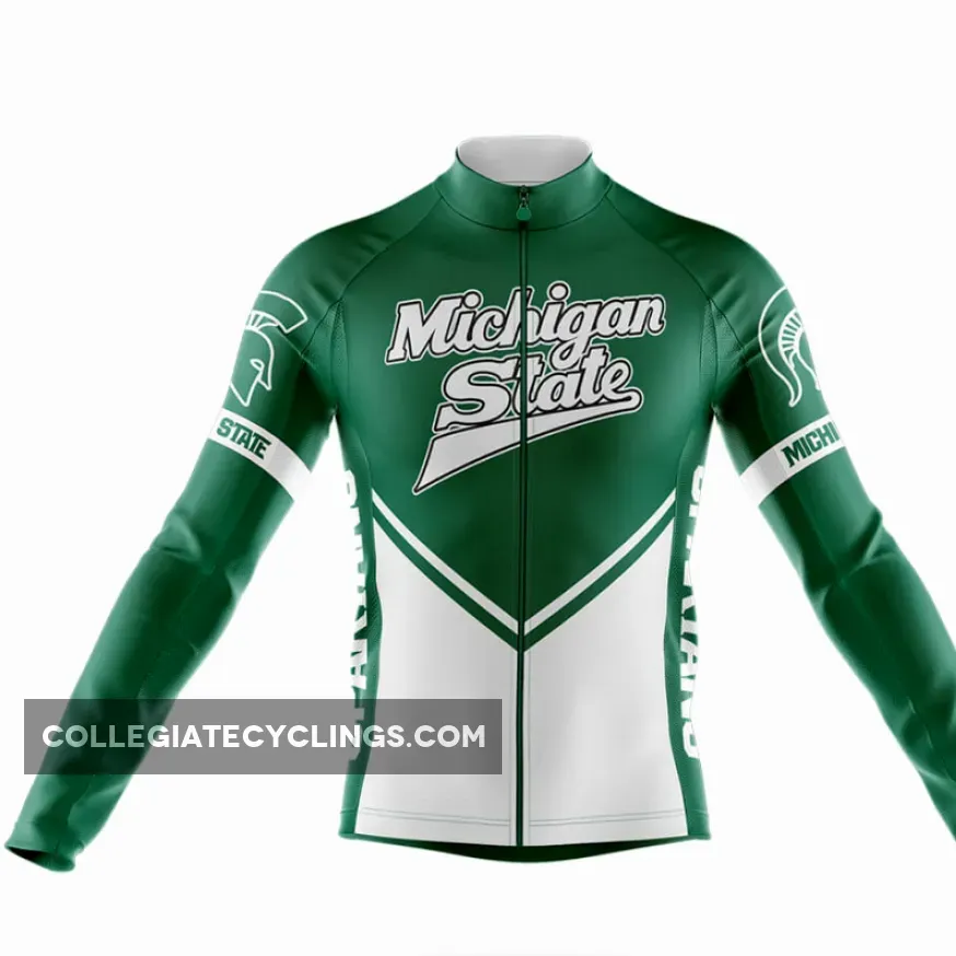 Michigan State University Long Sleeve Cycling Jersey Ver.3
