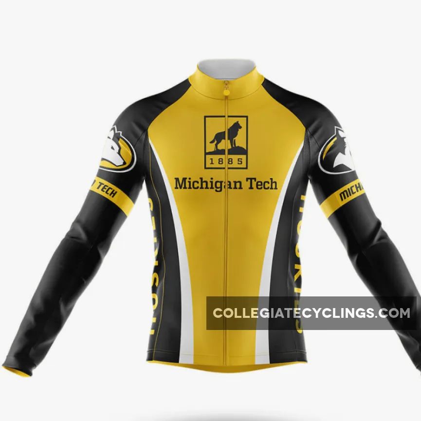 Michigan Technological University Long Sleeve Cycling Jersey