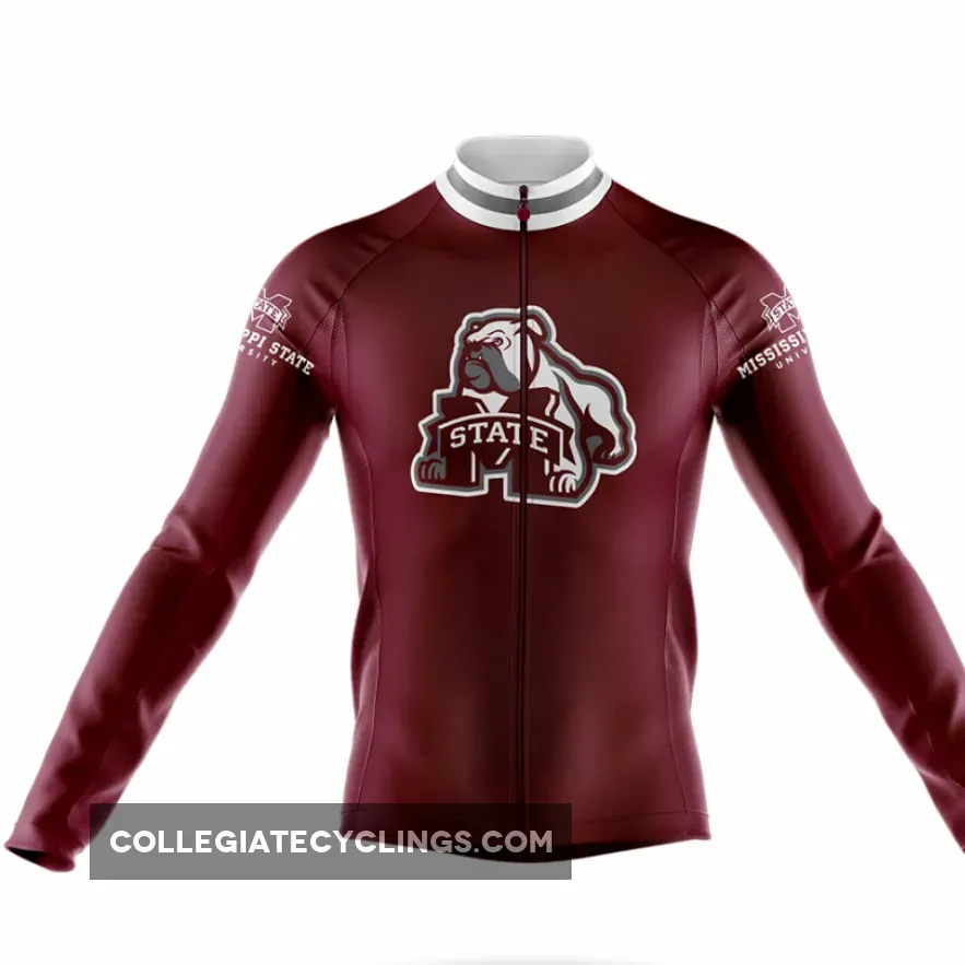 Mississippi State University Long Sleeve Cycling Jersey Ver.3