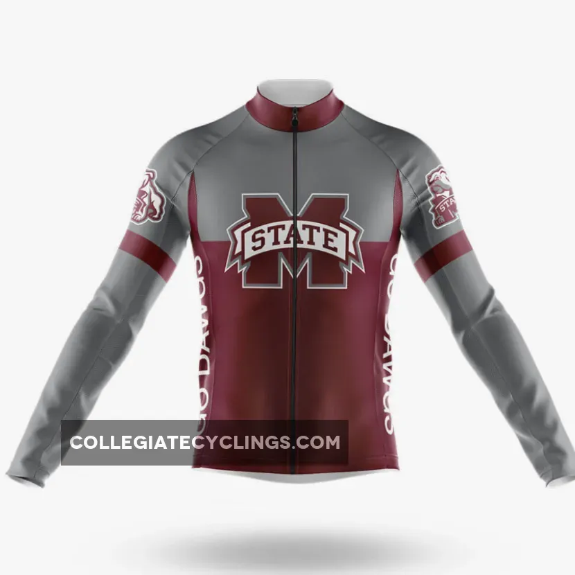 Mississippi State University Long Sleeve Cycling Jersey Ver.2